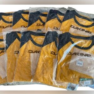 DaKine Tech Shirt Women’s New yellow and black - Set of 10 all new with tags